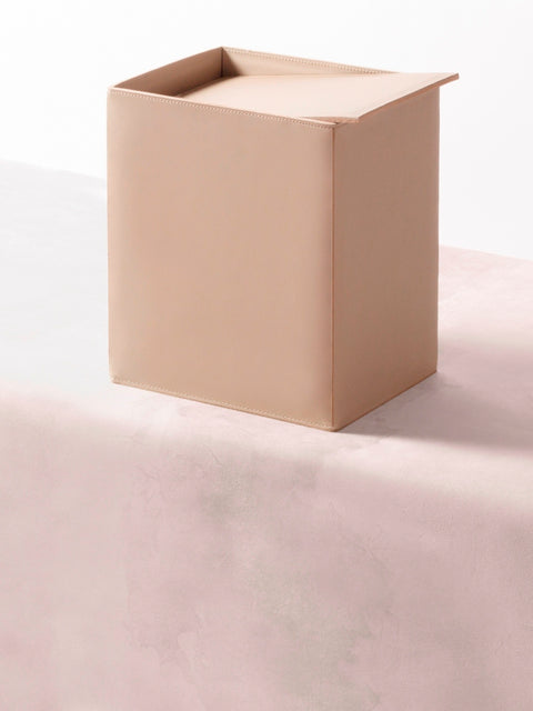 Rabitti 1969 Fold Saddle Leather Wastepaper Bin | Elegant and Functional Wastepaper Bin | Crafted with High-Quality Saddle Leather | Elevate Your Workspace with Luxury and Style | Explore a Range of Luxury Desk Accessories at 2Jour Concierge, #1 luxury high-end gift & lifestyle shop