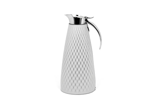 Style Thermal Carafe by Pinetti | Steel carafe with removable leather cover. Keeps liquids hot for 12 hours and cold for 24 hours. | Tableware and Drinkware | 2Jour Concierge, your luxury lifestyle shop