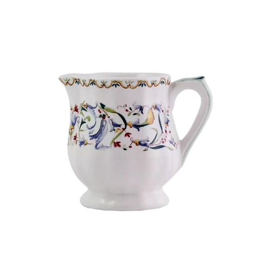 Gien Toscana | Creamer: Fine earthenware with Renaissance floral motif and smooth, glazed finish, ideal for serving milk or cream with coffee or tea | Tableware & Serveware / Creamers & Pitchers | 2Jour Concierge, your luxury lifestyle shop