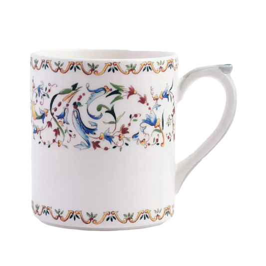 Gien Toscana | Mug XL: Fine earthenware with Renaissance floral motif and smooth, glazed finish, ideal for generous servings of tea, coffee, or hot drinks | Tableware & Serveware / Cups & Mugs | 2Jour Concierge, your luxury lifestyle shop