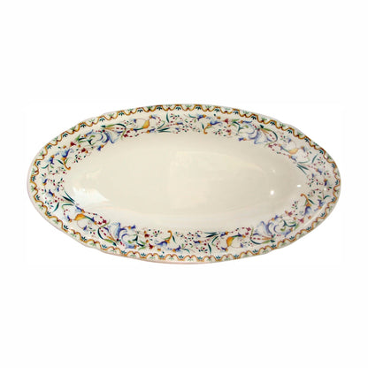 Gien Toscana pickle dish | Part of the Toscana collection by Gien | Crafted in fine faïence at the Faïencerie de Gien in the Loire Valley | Made in France | A refined pickle dish featuring the timeless Toscana motif | Tableware & serveware | 2Jour Concierge, your luxury lifestyle shop