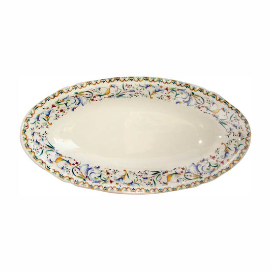 Gien Toscana pickle dish | Part of the Toscana collection by Gien | Crafted in fine faïence at the Faïencerie de Gien in the Loire Valley | Made in France | A refined pickle dish featuring the timeless Toscana motif | Tableware & serveware | 2Jour Concierge, your luxury lifestyle shop