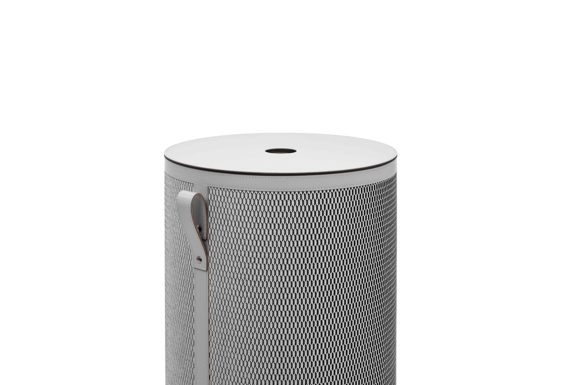 Pinetti Nadia | Recycled Leather & Fabric Baskets: Regenerated leather baskets with fabric weave finish, available in three heights with matching lids | Storage & Home Accessories / Baskets | 2Jour Concierge, your luxury lifestyle shop | luxury interiors, refined living, sustainable design, boutique hotels, home organization, eco-luxury décor, yacht décor, office décor, hospitality décor