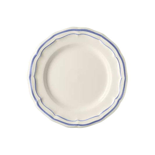 Gien Les Filets | Canape Plate: Fine earthenware with hand-painted rim and smooth, glazed finish, perfect for hors d’oeuvres or cocktail bites | Tableware & Serveware / Plates | 2Jour Concierge, your luxury lifestyle shop