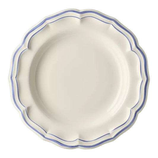 Gien Les Filets | Deep Round Dish: Fine earthenware with hand-painted rim and smooth, glazed finish, ideal for generous salads, pasta, or shared mains | Tableware & Serveware / Serving Dishes & Platters | 2Jour Concierge, your luxury lifestyle shop