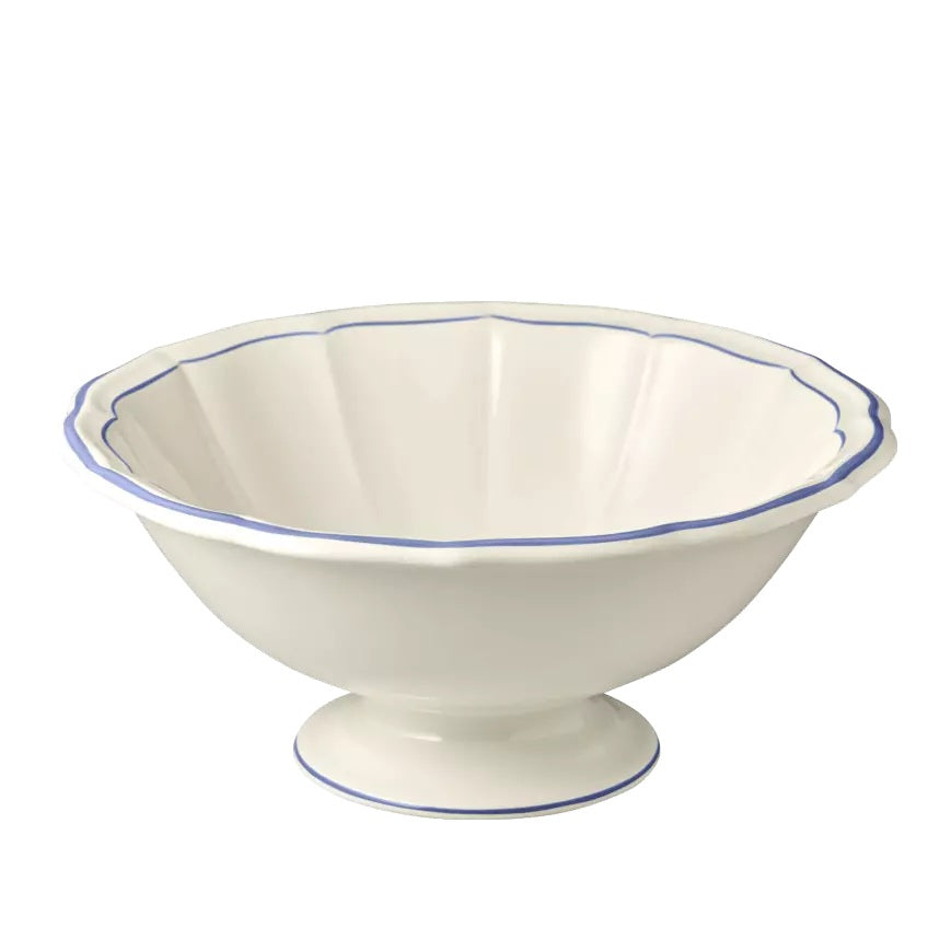 Gien Les Filets | Open Vegetable Bowl: Fine earthenware with hand-painted rim and smooth, glazed finish, ideal for serving vegetables, sides, or salads | Tableware & Serveware / Serving Bowls | 2Jour Concierge, your luxury lifestyle shop