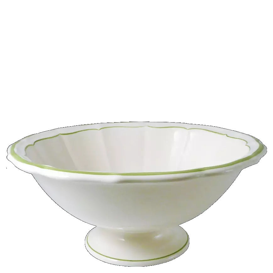Gien Les Filets | Open Vegetable Bowl: Fine earthenware with hand-painted rim and smooth, glazed finish, ideal for serving vegetables, sides, or salads | Tableware & Serveware / Serving Bowls | 2Jour Concierge, your luxury lifestyle shop