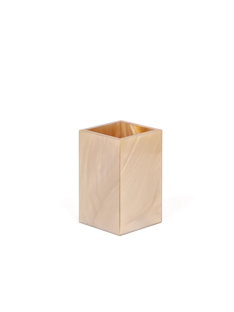 Pinetti Bea toothbrush holder | Part of the Bea bathroom set | Made in resin, available in cream, taupe, coffee, and light grey | Chrome or gold finish | A refined holder for toothbrushes, adding sophistication to your space | Bathroom accessories | 2Jour Concierge, your luxury lifestyle shop