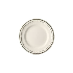 Les Filets Earthenware Canape Plate with Hand-Painted Rim (Set of 4)