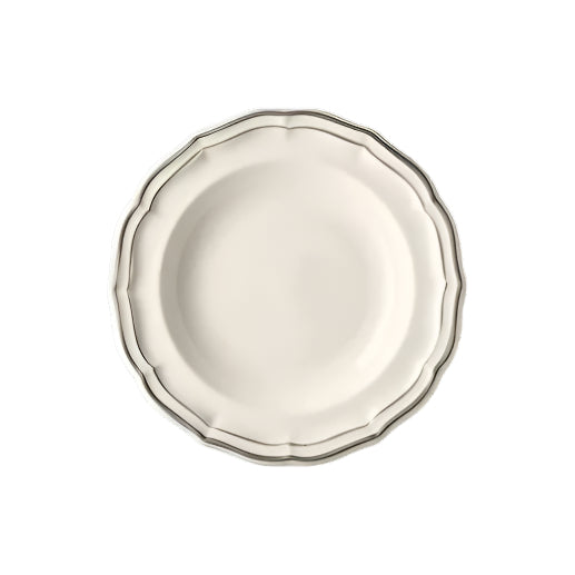 Gien Les Filets | Rim Soup Plate: Fine earthenware with hand-painted rim and smooth, glazed finish, perfect for serving soups and broths with timeless style | Tableware & Serveware / Bowls & Soup Plates | 2Jour Concierge, your luxury lifestyle shop