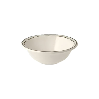 Gien Les Filets | XL Cereal Bowl: Fine earthenware with hand-painted rim and smooth, glazed finish, perfect for generous servings of cereal, soup, or salad | Tableware & Serveware / Bowls & Cereal Bowls | 2Jour Concierge, your luxury lifestyle shop