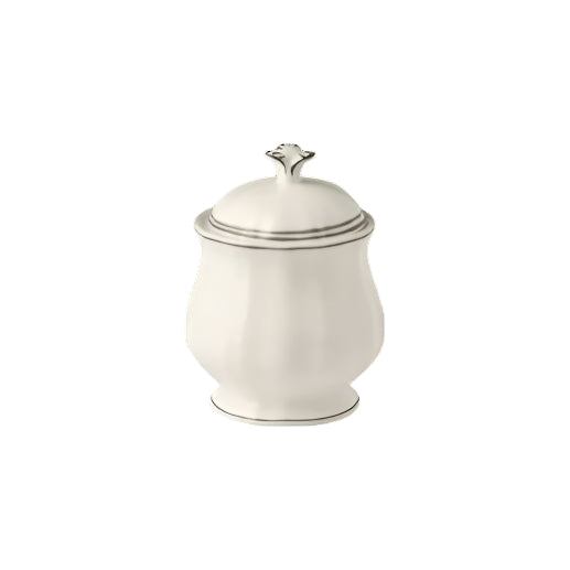 Gien Les Filets | Sugar Bowl: Fine earthenware with hand-painted rim and smooth, glazed finish, perfect for refined sugar service | Tableware & Serveware / Sugar Bowls | 2Jour Concierge, your luxury lifestyle shop