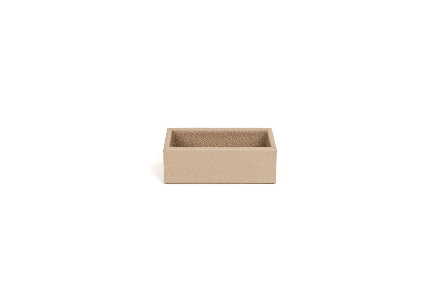 Pinetti | Poseidon Small Rectangular Box: Compact leather-covered rectangular box for bathroom or vanity | Bathroom | 2Jour Concierge, your luxury lifestyle shop | luxury bathroom box, small leather box, Pinetti bathroom accessory, Poseidon collection, Italian luxury bathroom, designer vanity box, premium bathroom storage