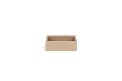 Pinetti | Poseidon Small Rectangular Box: Compact leather-covered rectangular box for bathroom or vanity | Bathroom | 2Jour Concierge, your luxury lifestyle shop | luxury bathroom box, small leather box, Pinetti bathroom accessory, Poseidon collection, Italian luxury bathroom, designer vanity box, premium bathroom storage