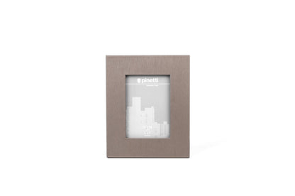 Picture Frame: Leather-Covered with Magnetic Back Opening, S