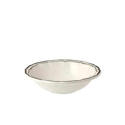 Gien Les Filets | Cereal Bowl: Fine earthenware with hand-painted rim and smooth, glazed finish, ideal for breakfast, fruit, or light fare | Tableware & Serveware / Bowls & Cereal Bowls | 2Jour Concierge, your luxury lifestyle shop