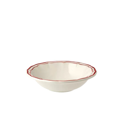 Gien Les Filets | Cereal Bowl: Fine earthenware with hand-painted rim and smooth, glazed finish, ideal for breakfast, fruit, or light fare | Tableware & Serveware / Bowls & Cereal Bowls | 2Jour Concierge, your luxury lifestyle shop