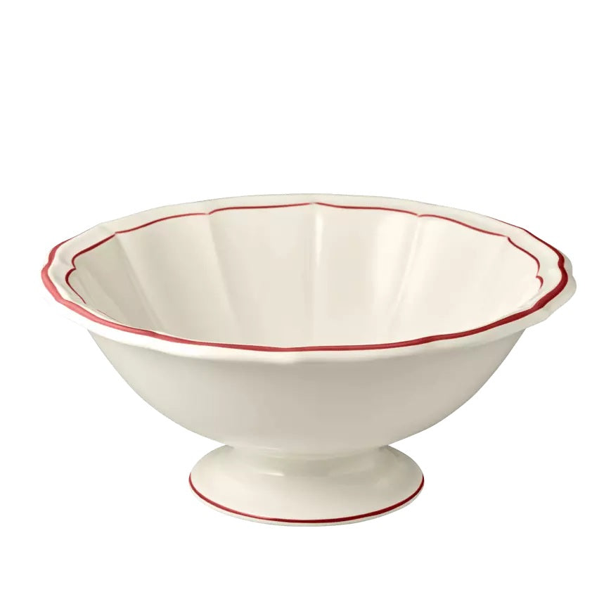Gien Les Filets | Open Vegetable Bowl: Fine earthenware with hand-painted rim and smooth, glazed finish, ideal for serving vegetables, sides, or salads | Tableware & Serveware / Serving Bowls | 2Jour Concierge, your luxury lifestyle shop