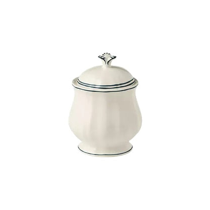 Gien Les Filets | Creamer: Fine earthenware with hand-painted rim and smooth, glazed finish, ideal for milk or cream at your tea or coffee setting | Tableware & Serveware / Creamers & Pitchers | 2Jour Concierge, your luxury lifestyle shop