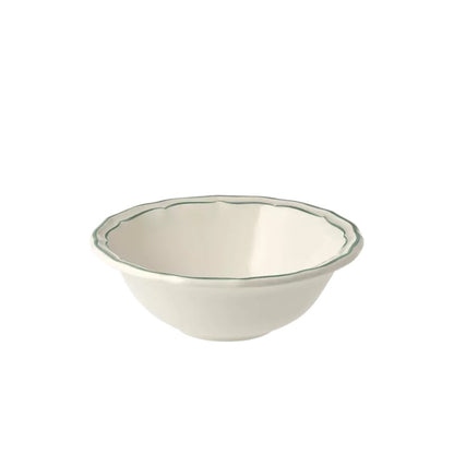 Les Filets Earthenware Cereal Bowl with Hand-Painted Rim