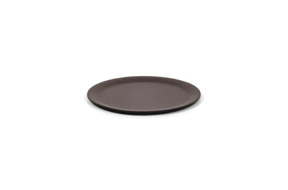 Victor Leather-Covered Trinket Serving Tray Round