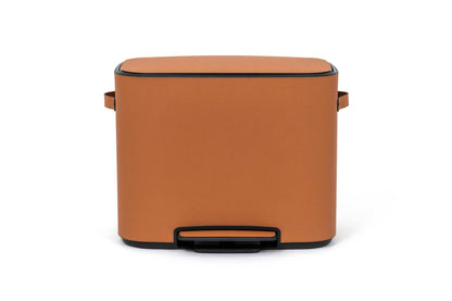 Pinetti | Pedal Bin: Leather-covered metal with soft-close lid and removable inner compartments, available in multiple capacities from 4 to 60 liters, ideal for elevated waste storage with seamless functionality | Home Accessories / Waste Bins | 2Jour Concierge, your luxury lifestyle shop