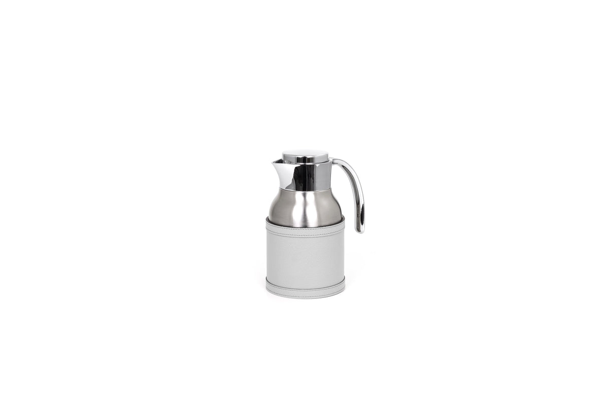 Cindy Thermal Steel Carafe with Removable Leather Cover