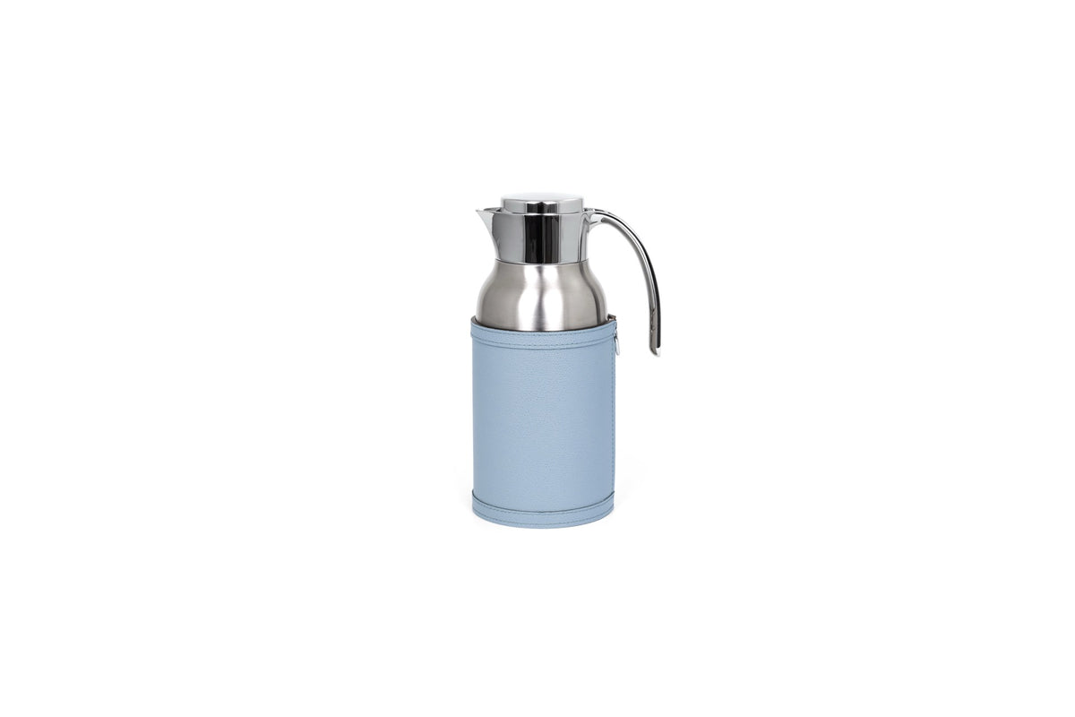 Cindy Thermal Steel Carafe with Removable Leather Cover