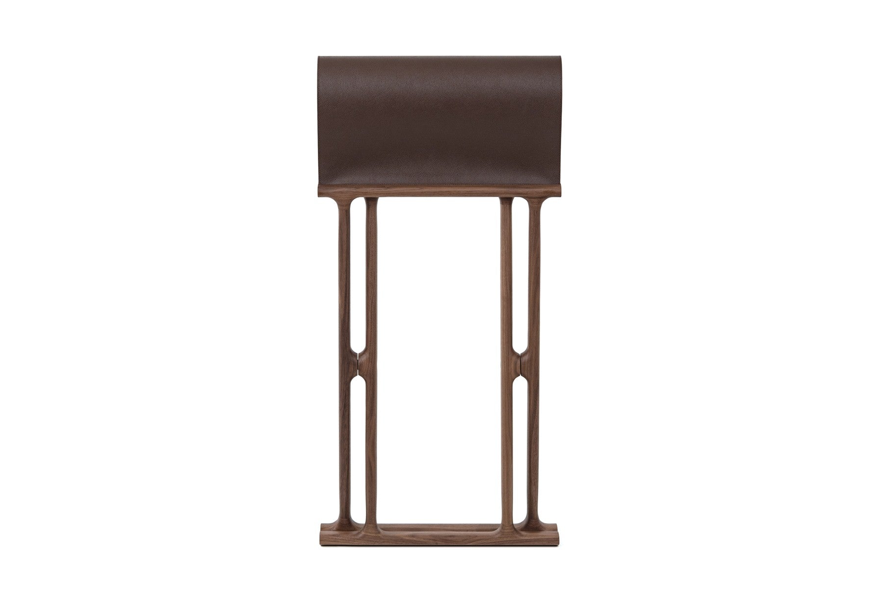 Pinetti Chelsea Folding Stool | Crafted from premium Canaletto walnut wood with a luxurious leather seat | Elegant, foldable design for versatility and style | A sophisticated addition to any space | Home & Furniture | 2Jour Concierge, your luxury lifestyle shop