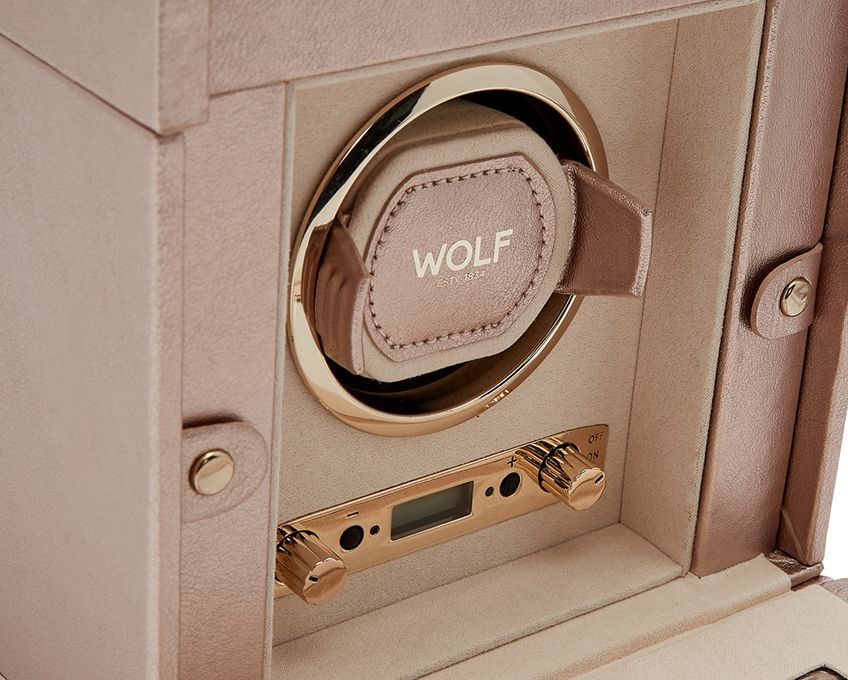 WOLF Palermo Single Watch Winder With Jewellery Storage | Luxury watch winders, rolls, boxes | 2Jour Concierge, #1 luxury high-end gift & lifestyle shop