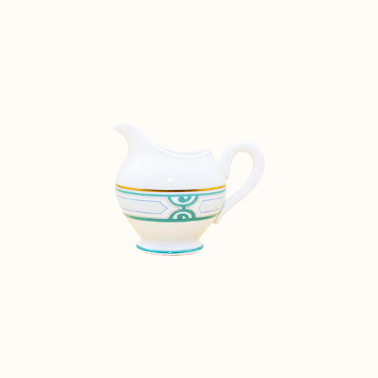 Robert Haviland & C. Parlon Grand Parc | Cream Jug: Fine Limoges porcelain with turquoise scroll motif and smooth, glazed finish, perfect for serving milk or cream alongside tea or coffee | Tableware & Serveware / Creamers & Pitchers | 2Jour Concierge, your luxury lifestyle shop