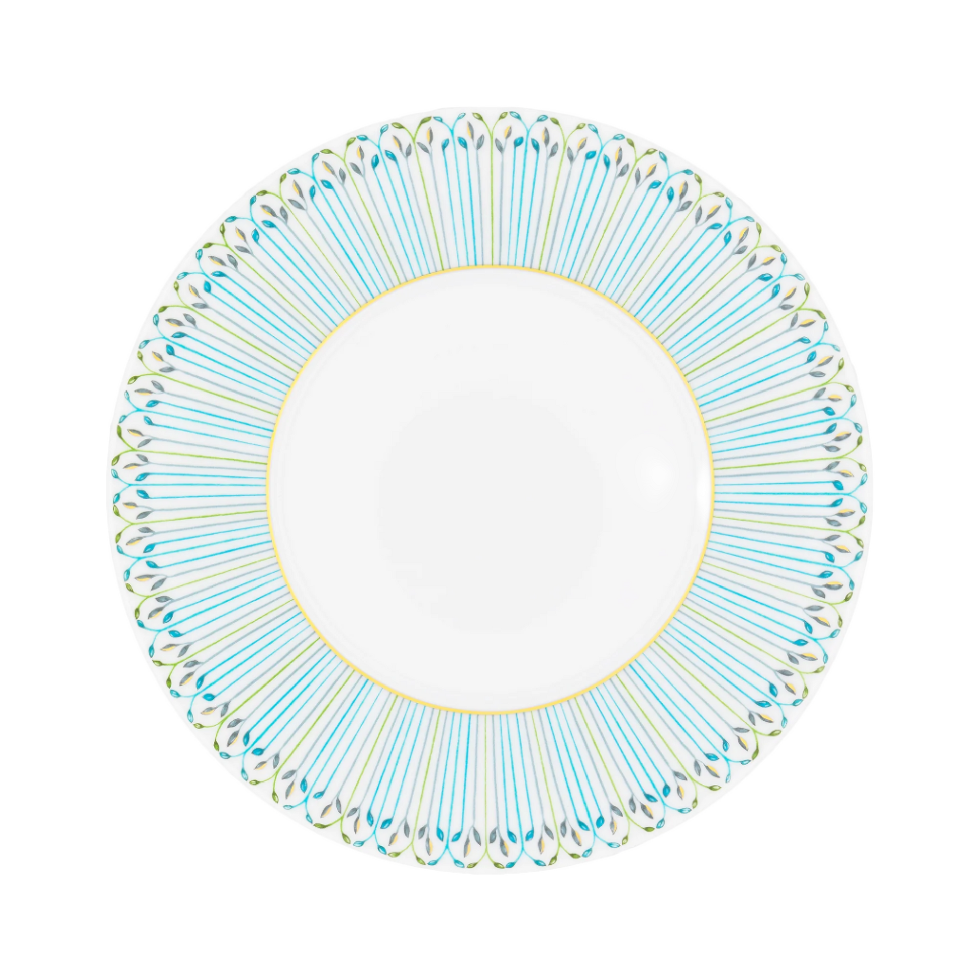 Robert Haviland & C. Parlon Jardin de Louise | Buffet Plate: Fine Limoges porcelain with celadon rim and smooth, glazed finish, ideal for refined entrée presentation | Tableware & Serveware / Plates | 2Jour Concierge, your luxury lifestyle shop