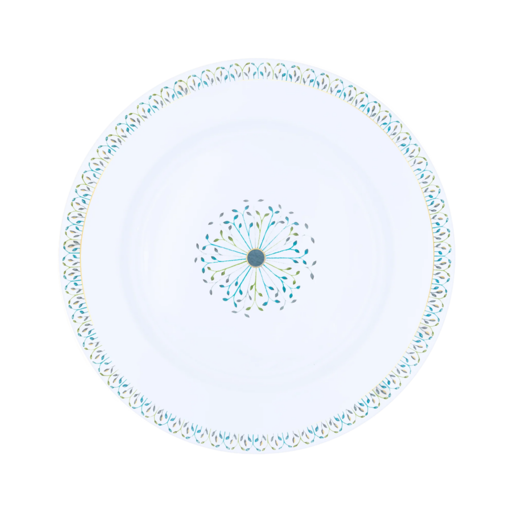 Robert Haviland & C. Parlon Jardin de Louise | Deep Round Dish: Fine Limoges porcelain with central fan motif and smooth, glazed finish, ideal for pastas, stews, or shared main courses | Tableware & Serveware / Serving Dishes | 2Jour Concierge, your luxury lifestyle shop
