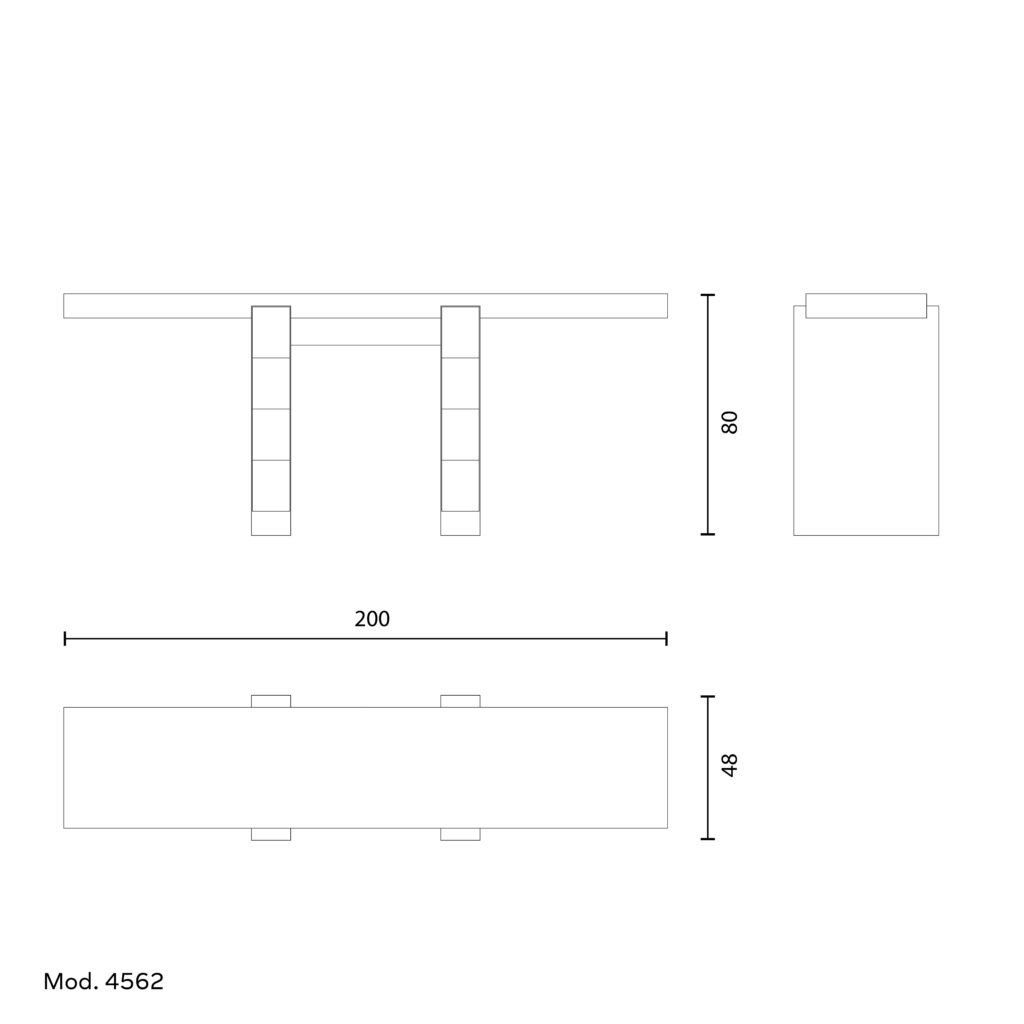Arcahorn ARDEA | Console Table: Makassar ebony veneer with gloss finish, horn detailing and burnished brass accents, designed as a sculptural statement for refined entryways or living spaces | Furniture / Consoles | 2Jour Concierge, your luxury lifestyle shop