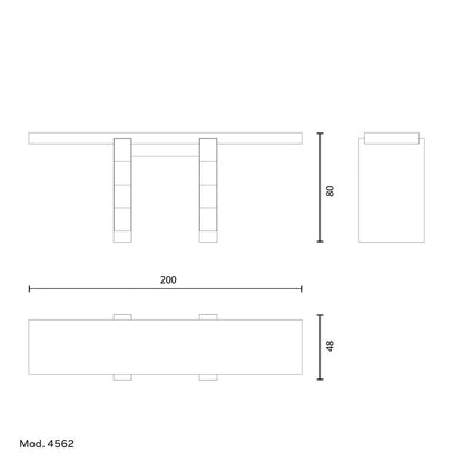 Arcahorn ARDEA | Console Table: Makassar ebony veneer with gloss finish, horn detailing and burnished brass accents, designed as a sculptural statement for refined entryways or living spaces | Furniture / Consoles | 2Jour Concierge, your luxury lifestyle shop