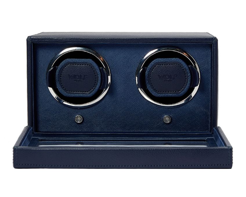 WOLF Cub Double Watch Winder With Cover | Luxury watch winders, rolls, boxes | 2Jour Concierge, #1 luxury high-end gift & lifestyle shop