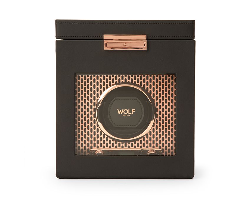 WOLF Axis Single Watch Winder With Storage | Luxury watch winders, rolls, boxes | 2Jour Concierge, #1 luxury high-end gift & lifestyle shop