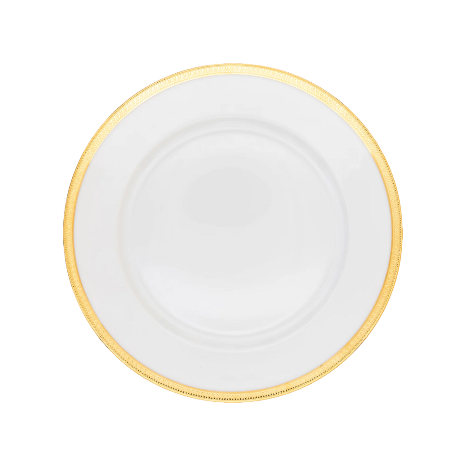 Haviland Parlon Malmaison | Buffet Plate: Fine Limoges porcelain with decorative border motif and smooth, glazed finish, ideal for elegant entrée presentation or as a charger plate | Tableware & Serveware / Plates | 2Jour Concierge, your luxury lifestyle shop