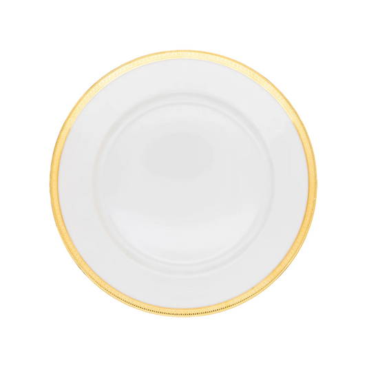 Haviland Parlon Malmaison | Buffet Plate: Fine Limoges porcelain with decorative border motif and smooth, glazed finish, ideal for elegant entrée presentation or as a charger plate | Tableware & Serveware / Plates | 2Jour Concierge, your luxury lifestyle shop
