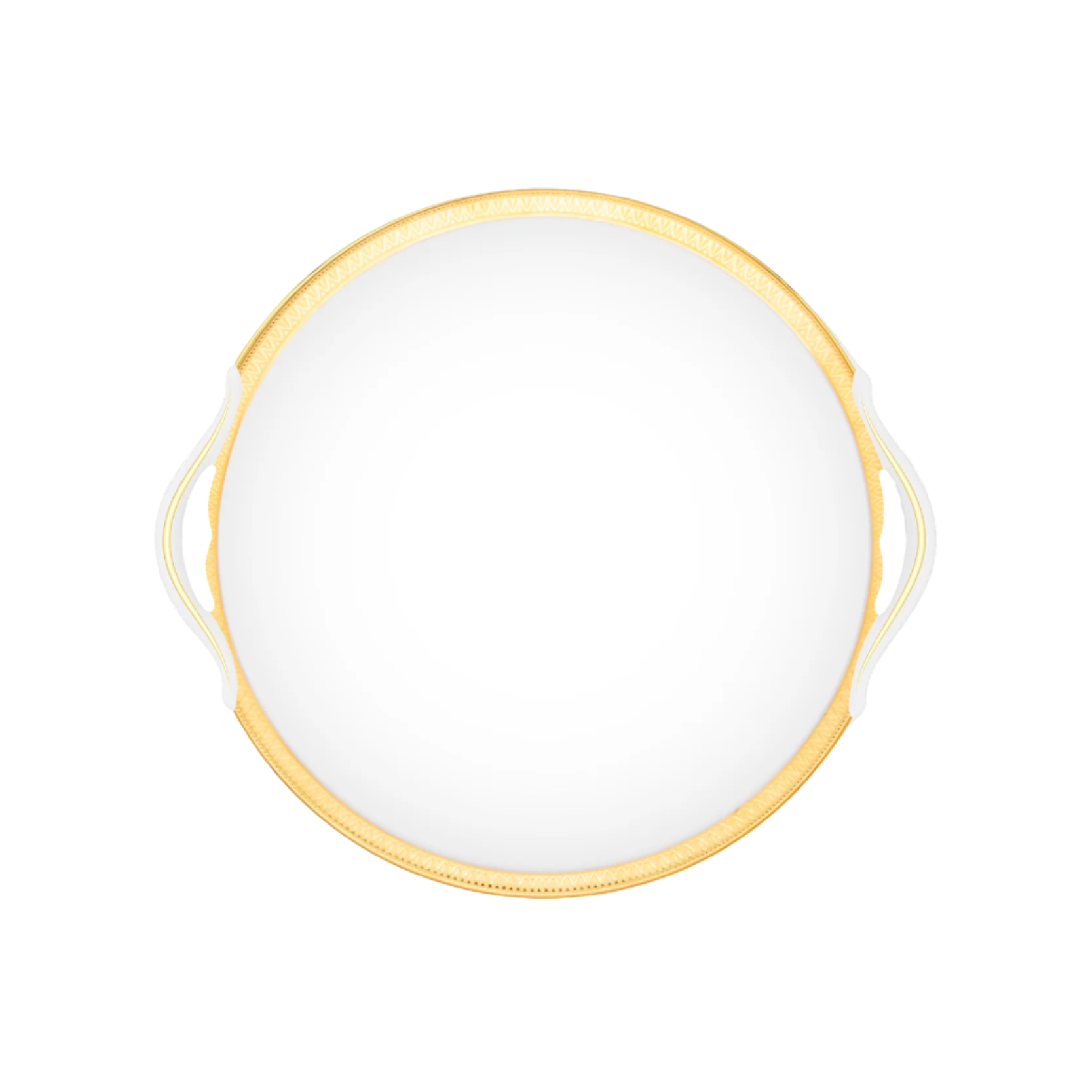 Haviland Parlon Malmaison | Round Cake Dish: Fine Limoges porcelain with decorative border motif and smooth, glazed finish, ideal for serving cakes or pastries in style | Tableware & Serveware / Serving Dishes | 2Jour Concierge, your luxury lifestyle shop