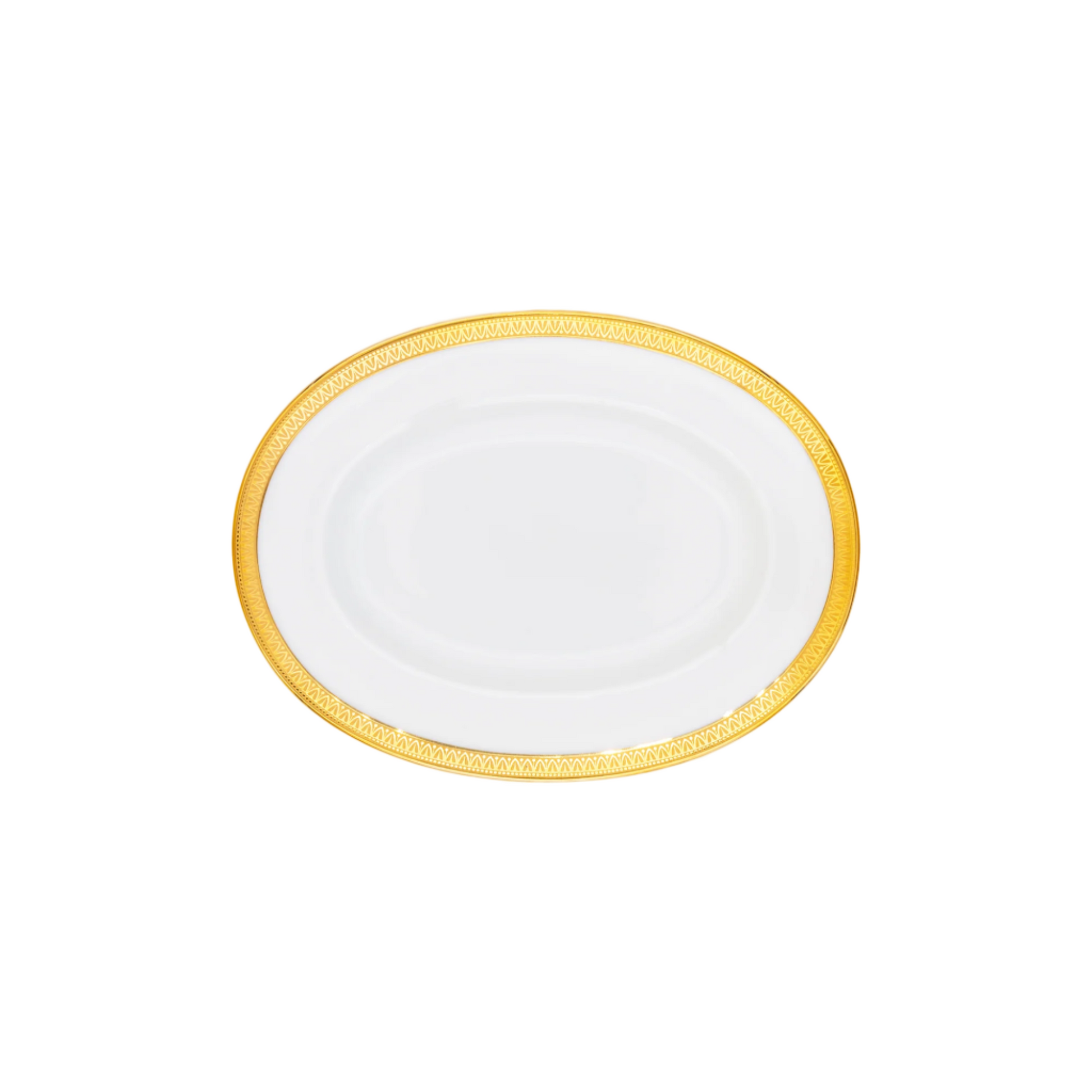 Haviland Parlon Malmaison | Relish Platter: Fine Limoges porcelain with decorative border motif and smooth, glazed finish, perfect for hors d’oeuvres, canapés, or small accompaniments | Tableware & Serveware / Serving Dishes | 2Jour Concierge, your luxury lifestyle shop

