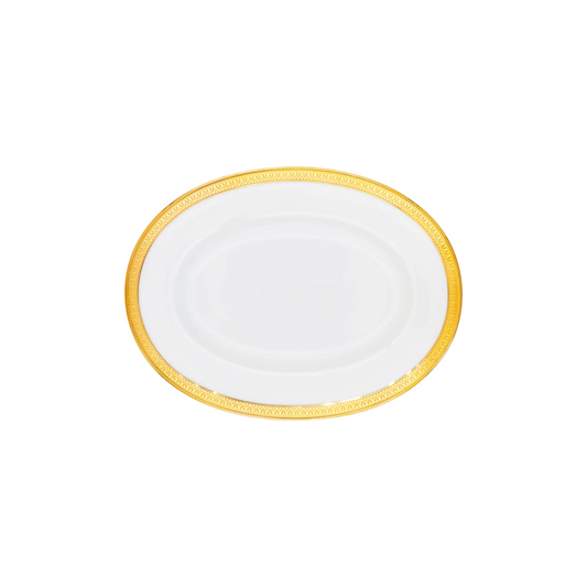 Haviland Parlon Malmaison | Relish Platter: Fine Limoges porcelain with decorative border motif and smooth, glazed finish, perfect for hors d’oeuvres, canapés, or small accompaniments | Tableware & Serveware / Serving Dishes | 2Jour Concierge, your luxury lifestyle shop

