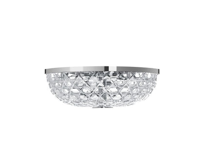 Royal Single Ceiling Light by Saint-Louis | Available in golden finish or chrome-plated finish | Blown and cut at Saint-Louis-lès-Bitche in Moselle, France | Collection: ROYAL | Color: CLEAR | Design: TIMELESS | Size: Unique | Replaceable light source by end-user | Home Lighting and Ceiling Lights | 2Jour Concierge, your luxury lifestyle shop