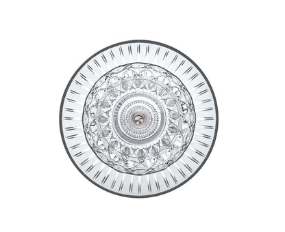 Royal Cup IP44 Sconce by Saint-Louis | Available in golden finish or chrome-plated finish | Small sconce with crystal cup in clear, chartreuse-green, amethyst, or sky-blue | IP44 standard for bathroom, covered outdoor, and boat use | Blown and cut at Saint-Louis-lès-Bitche in Moselle, France | Collection: ROYAL | Design: TIMELESS | Replaceable light source by end-user | Home Lighting and Sconces | 2Jour Concierge, your luxury lifestyle shop