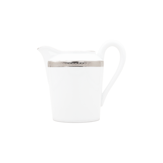 Haviland Parlon Malmaison | Cream Jug: Fine Limoges porcelain with decorative border motif and smooth, glazed finish, ideal for cream or milk service with tea or coffee | Tableware & Serveware / Creamers & Pitchers | 2Jour Concierge, your luxury lifestyle shop