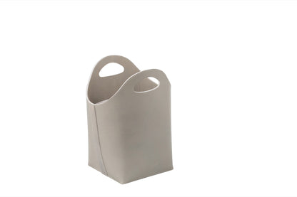 Aufbewahrungskorb aus Tau-Sattelleder mit Griffen