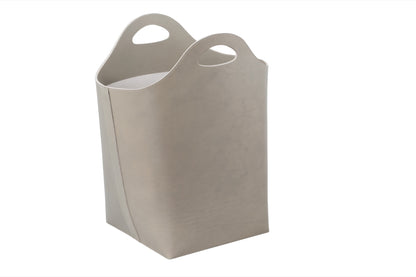 Aufbewahrungskorb aus Sattelleder von Tau mit Griffen, L