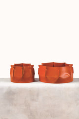 Muscari Saddle Leather Storage Basket