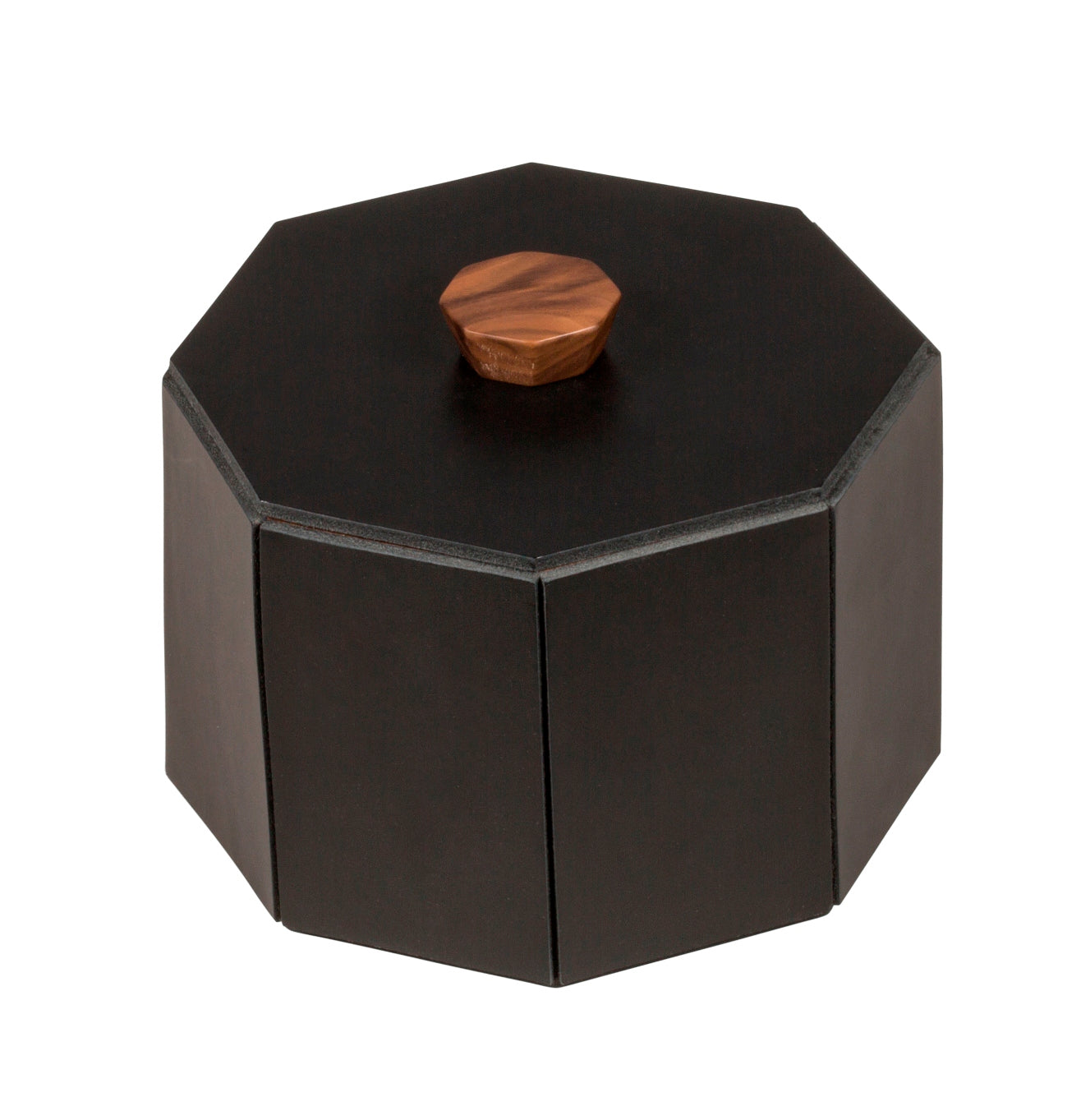 Coste Saddle Leather and Walnut Trinket Box