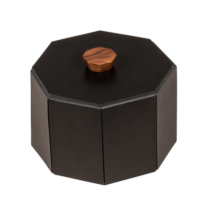 Coste Saddle Leather and Walnut Trinket Box